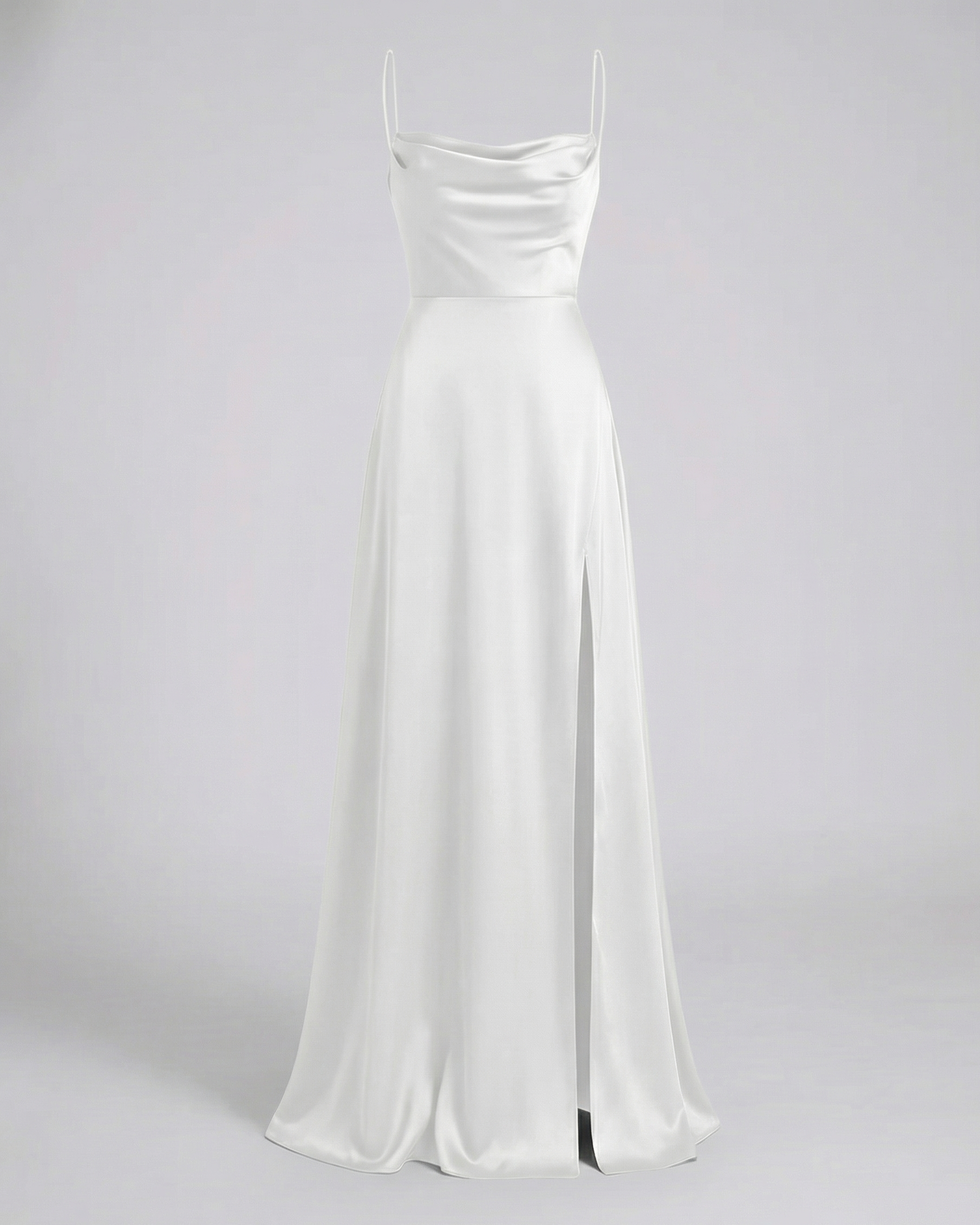 Robe Maxi Femme | Décolleté Drapé & Fente Élégante