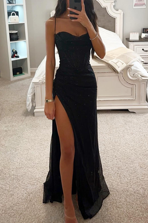 Celestria | Robe Maxi Luxueuse avec Perles pour des Moments Inoubliables