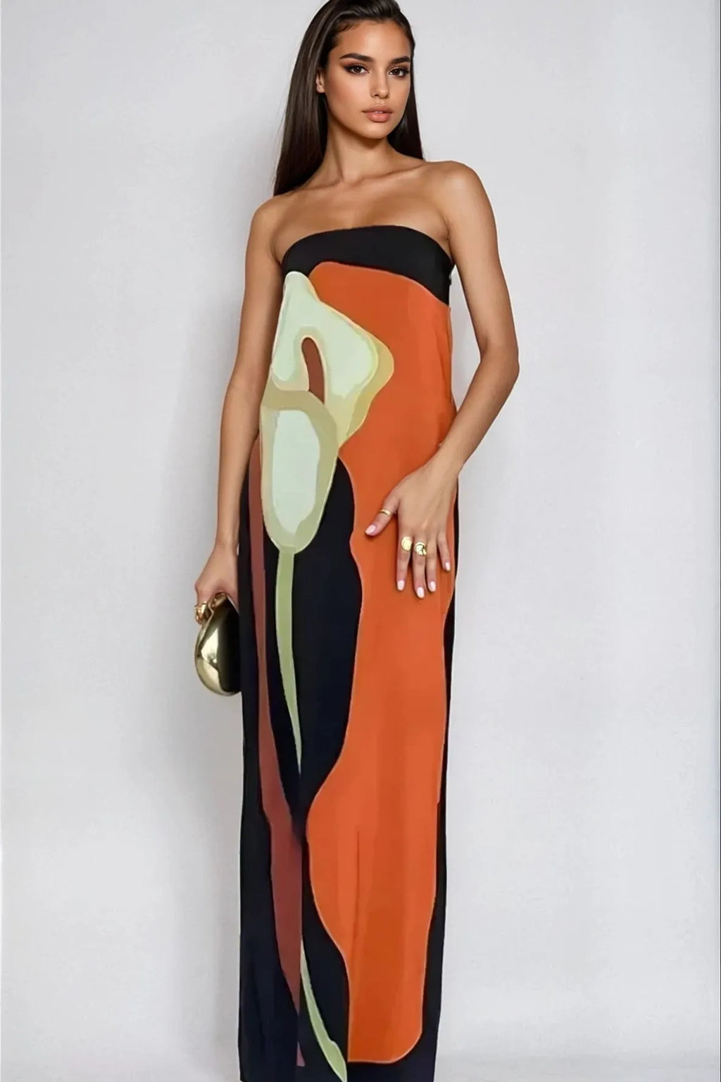 Phoebe | Robe Maxi Sans Manches pour Femmes