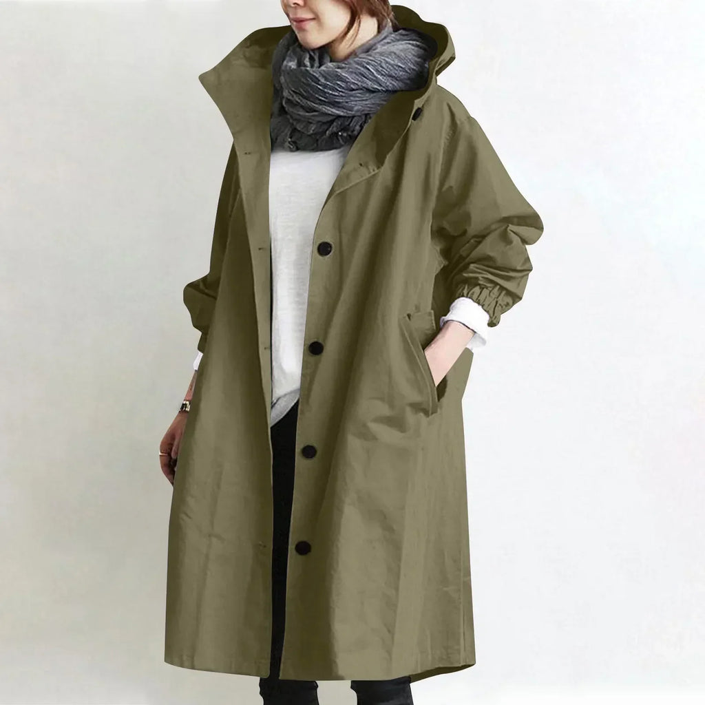 MANTEAU LONG RELAXE POUR FEMMES