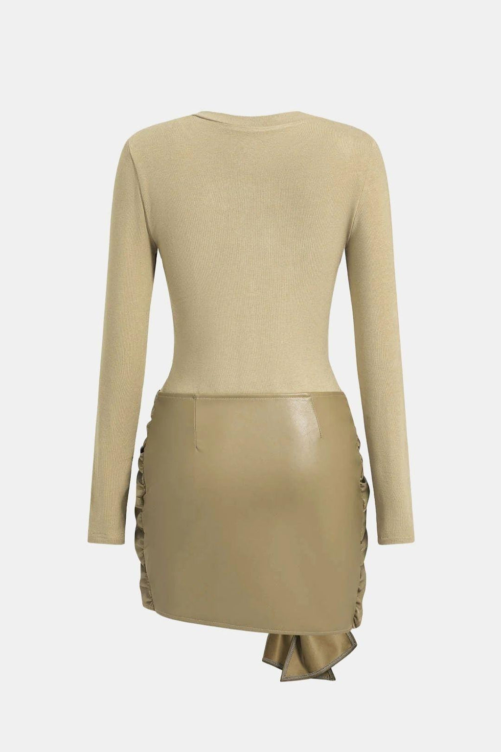 Robe Mini Avec Détail Noué Sur Le Devant Et Coupe Ajustée Pour Femme | Idéal Pour Soirées Et Événements