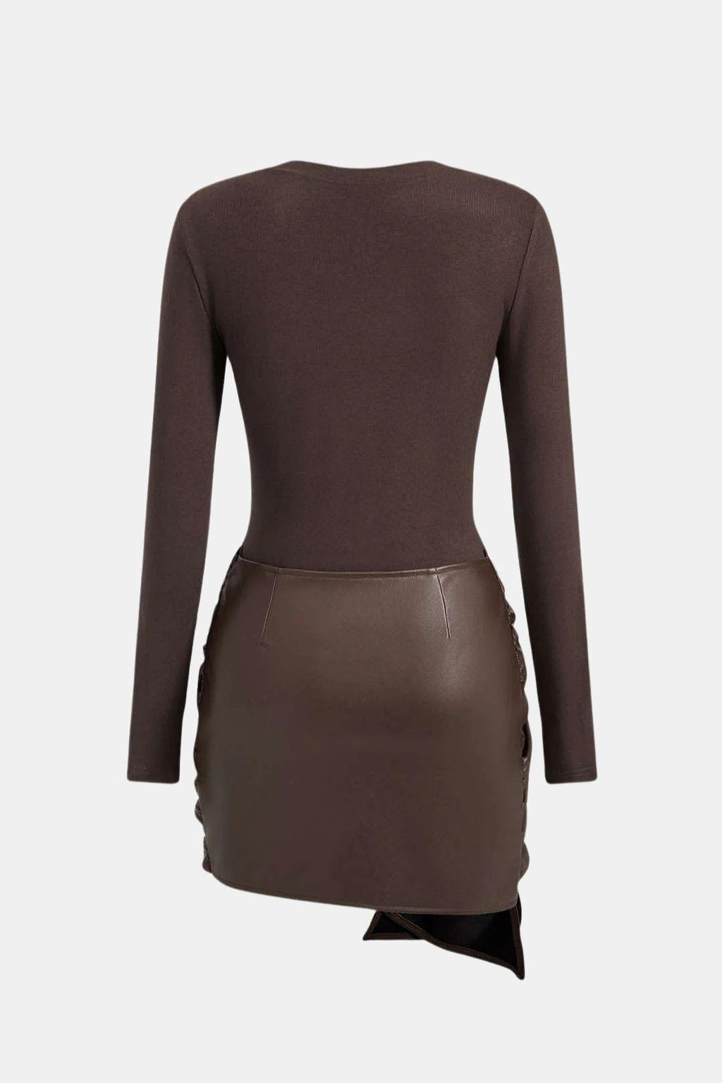 Robe Mini Avec Détail Noué Sur Le Devant Et Coupe Ajustée Pour Femme | Idéal Pour Soirées Et Événements