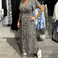 Robe Maxi Femme | Effet Wrap & Imprimé Animal