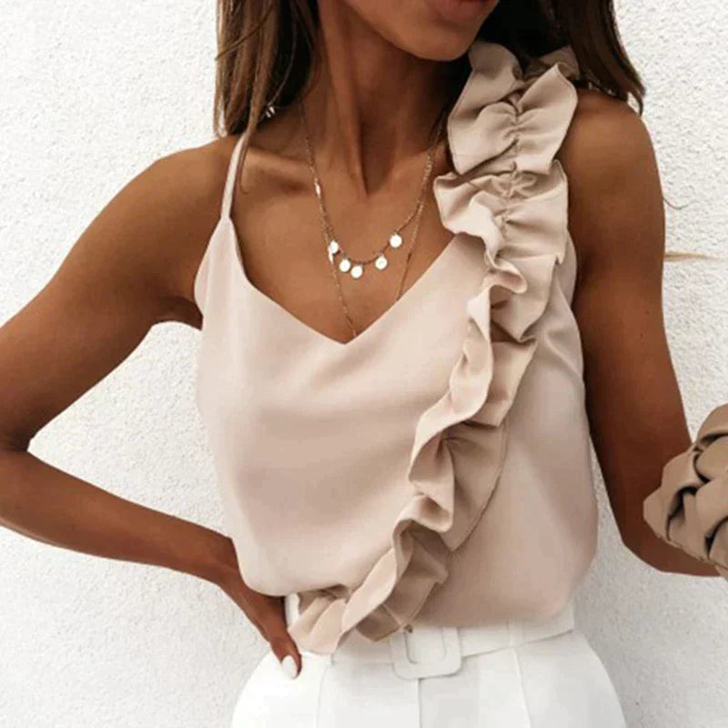 Top Dos Nu Avec Décolleté En V Et Bretelles Fines Pour Femmes | Idéal Pour Les Sorties Et Les Occasions Décontractées