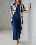 Ensemble d'été pour femmes | Tenue 3 pièces avec kimono et pantalon large