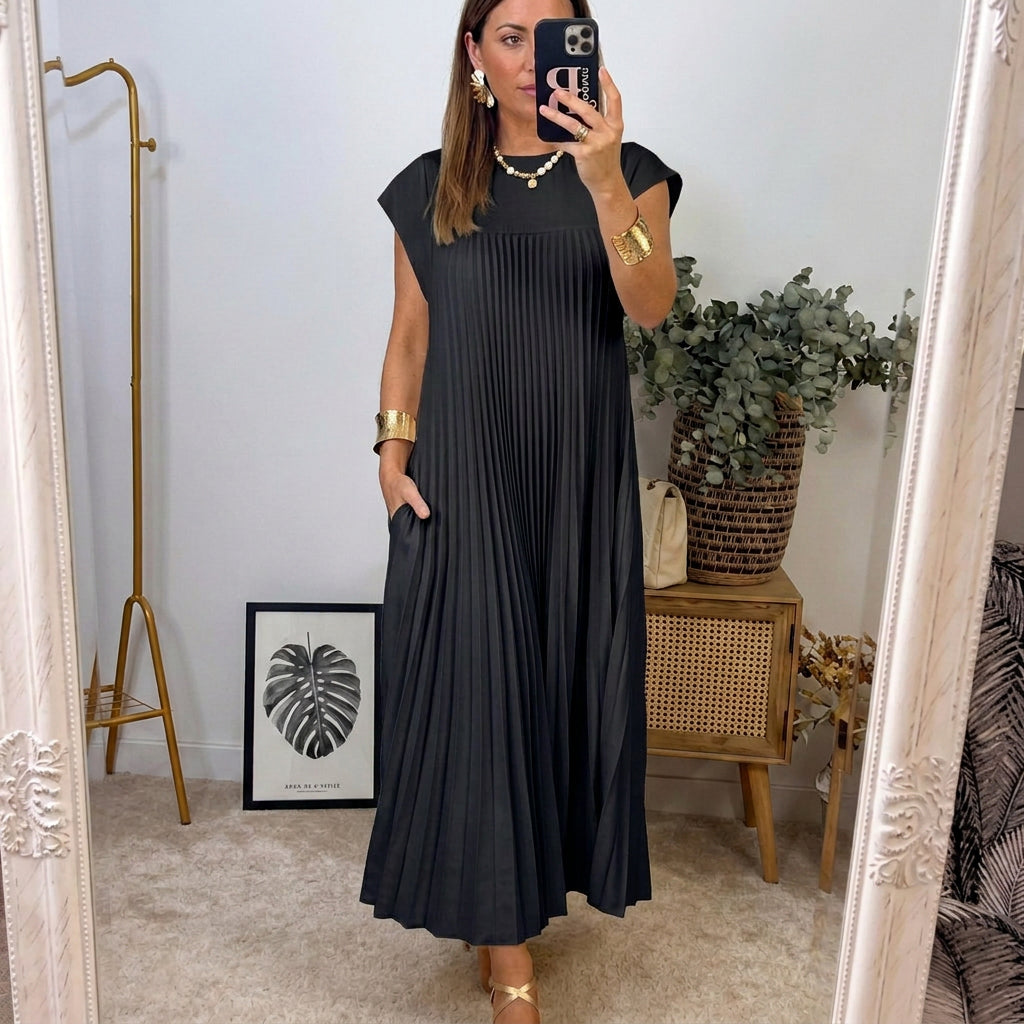 Robe d'été Femme | Jupe maxi plissée & Coupe élégante intemporelle