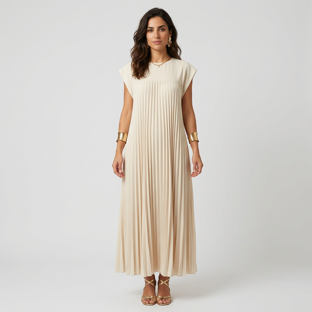 Robe d'été Femme | Jupe maxi plissée & Coupe élégante intemporelle