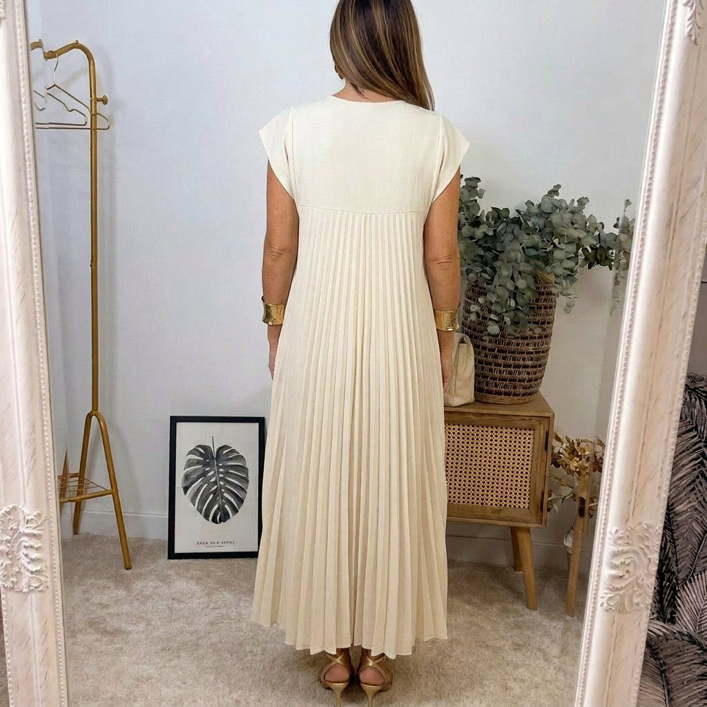 Robe d'été Femme | Jupe maxi plissée & Coupe élégante intemporelle