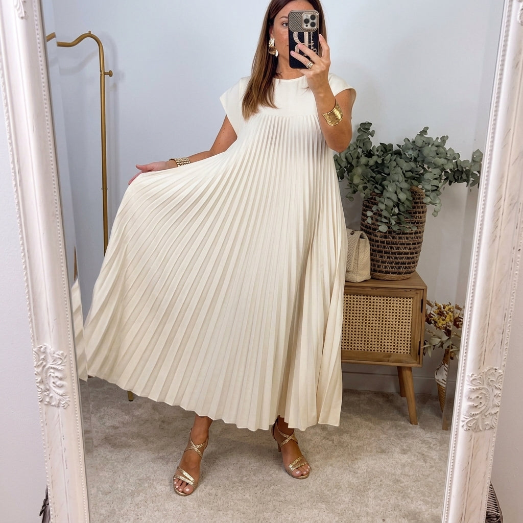 Robe d'été Femme | Jupe maxi plissée & Coupe élégante intemporelle
