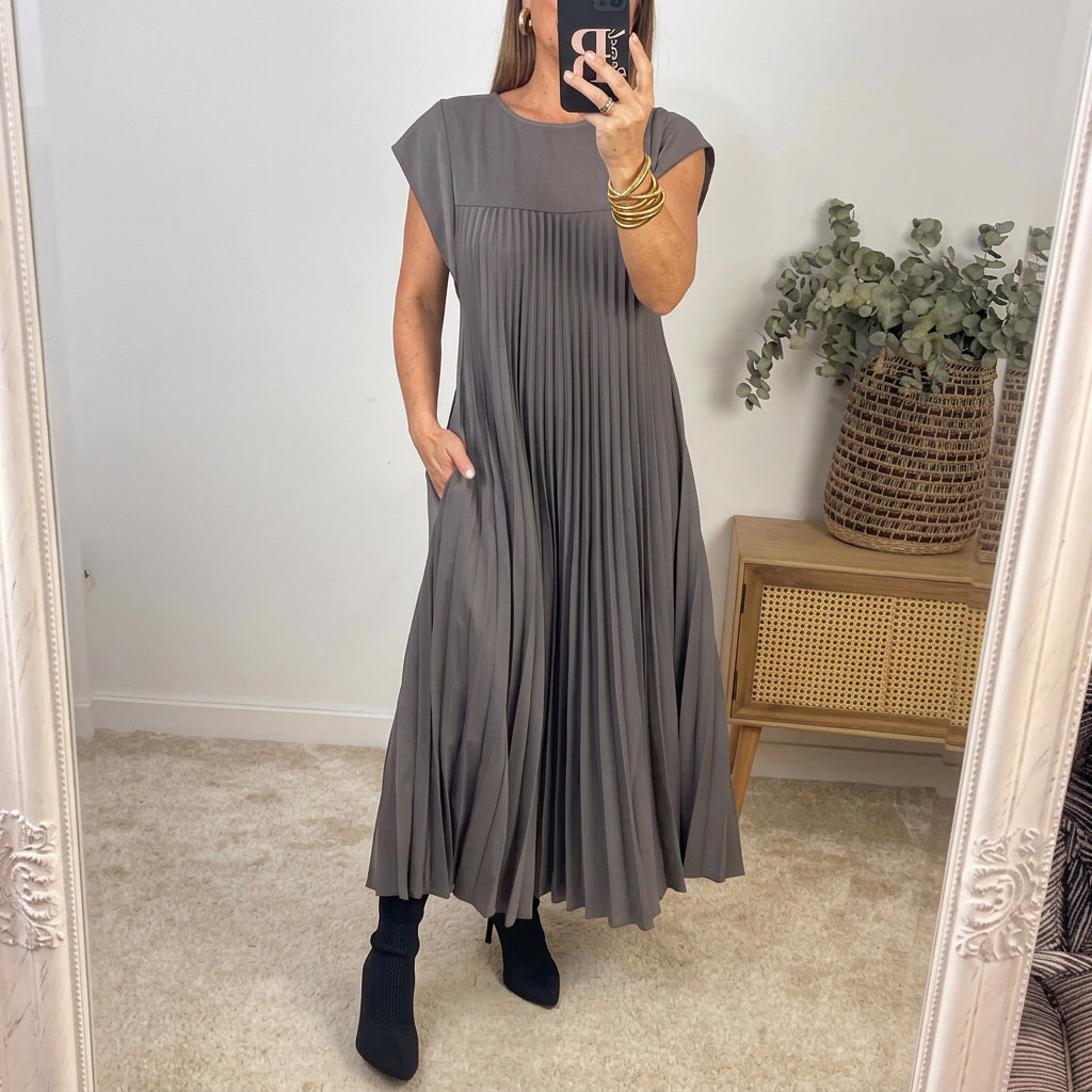 Robe d'été Femme | Jupe maxi plissée & Coupe élégante intemporelle