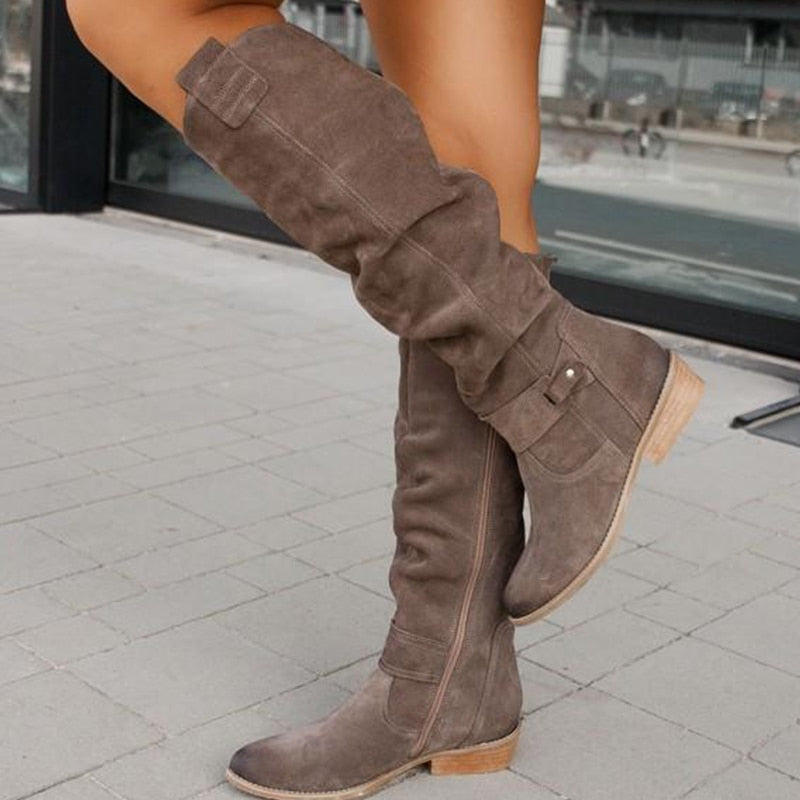 Bottes hautes à talons pour femmes