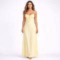 Jennifer - Robe longue moulante à bretelles et dos nu