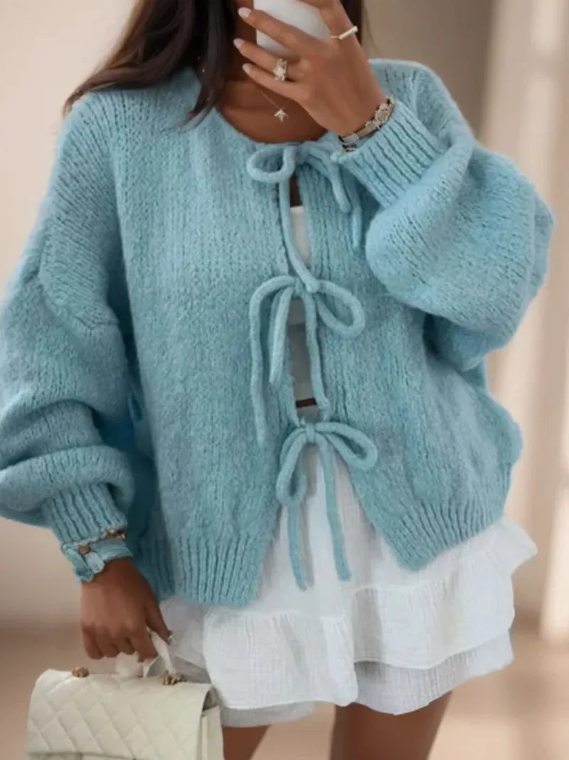 Cardigan en tricot pour femmes | Nœuds & Chaleureux