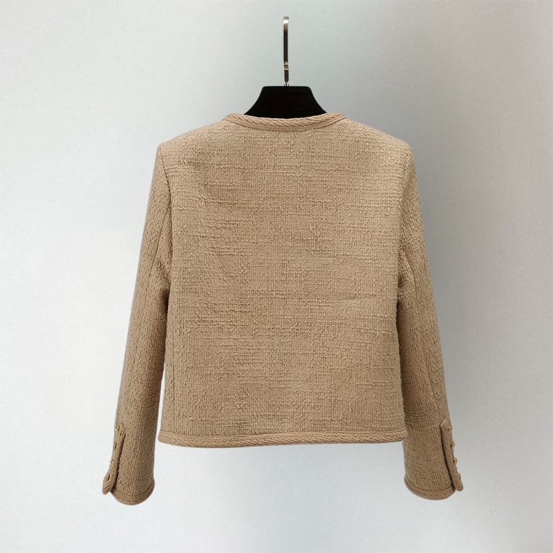 Cardigan Femme | Look Bouclé & Boutons Décoratifs