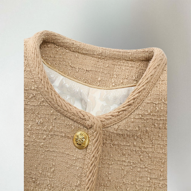 Cardigan Femme | Look Bouclé & Boutons Décoratifs
