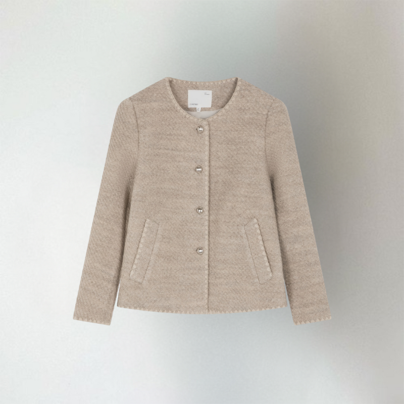 Gilet Femme | Texture Fine & Coupe Col Roulé