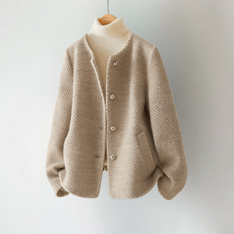 Gilet Femme | Texture Fine & Coupe Col Roulé