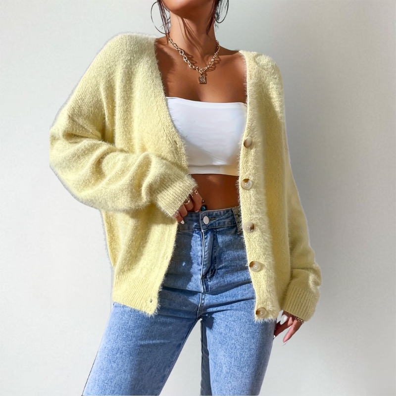 Gilet Femme | Aspect Douillet & Décolleté en V
