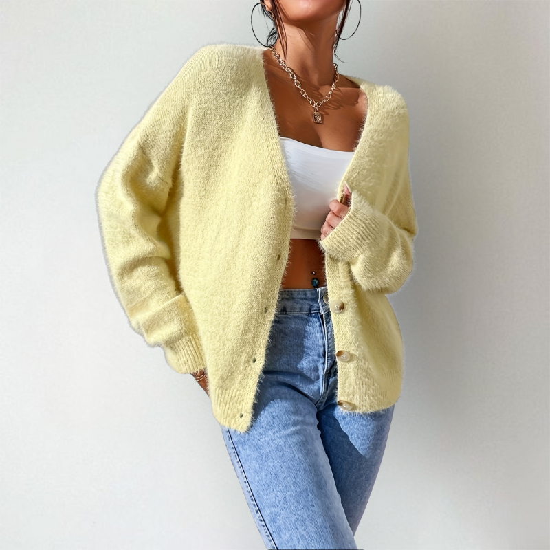 Gilet Femme | Aspect Douillet & Décolleté en V