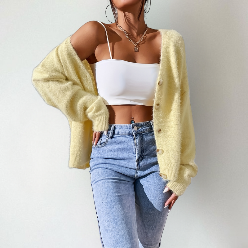 Gilet Femme | Aspect Douillet & Décolleté en V