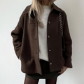 Cardigan Femme | Col Chemise & Coupe Oversized