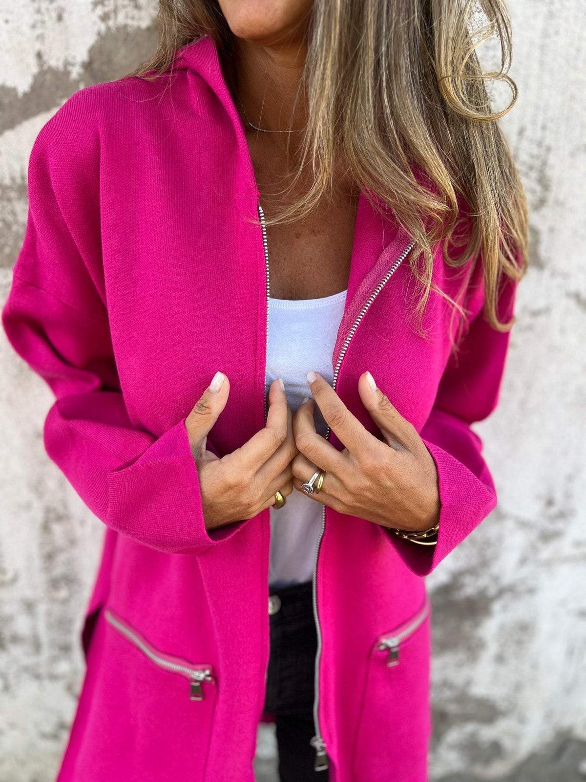 Cardigan Femme | Fermeture Éclair & Longue Forme
