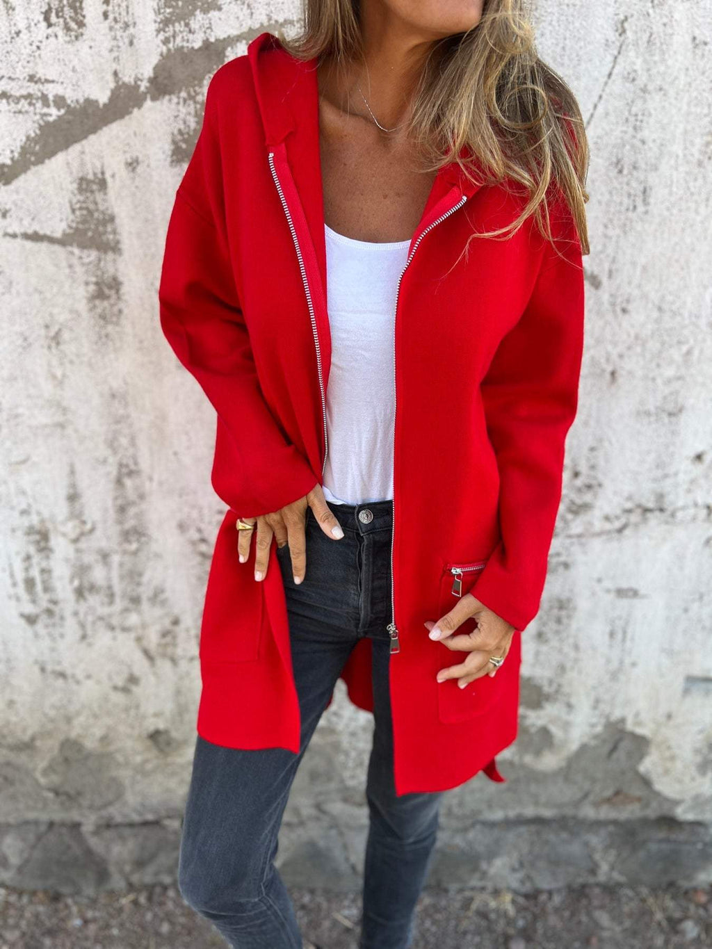 Cardigan Femme | Fermeture Éclair & Longue Forme
