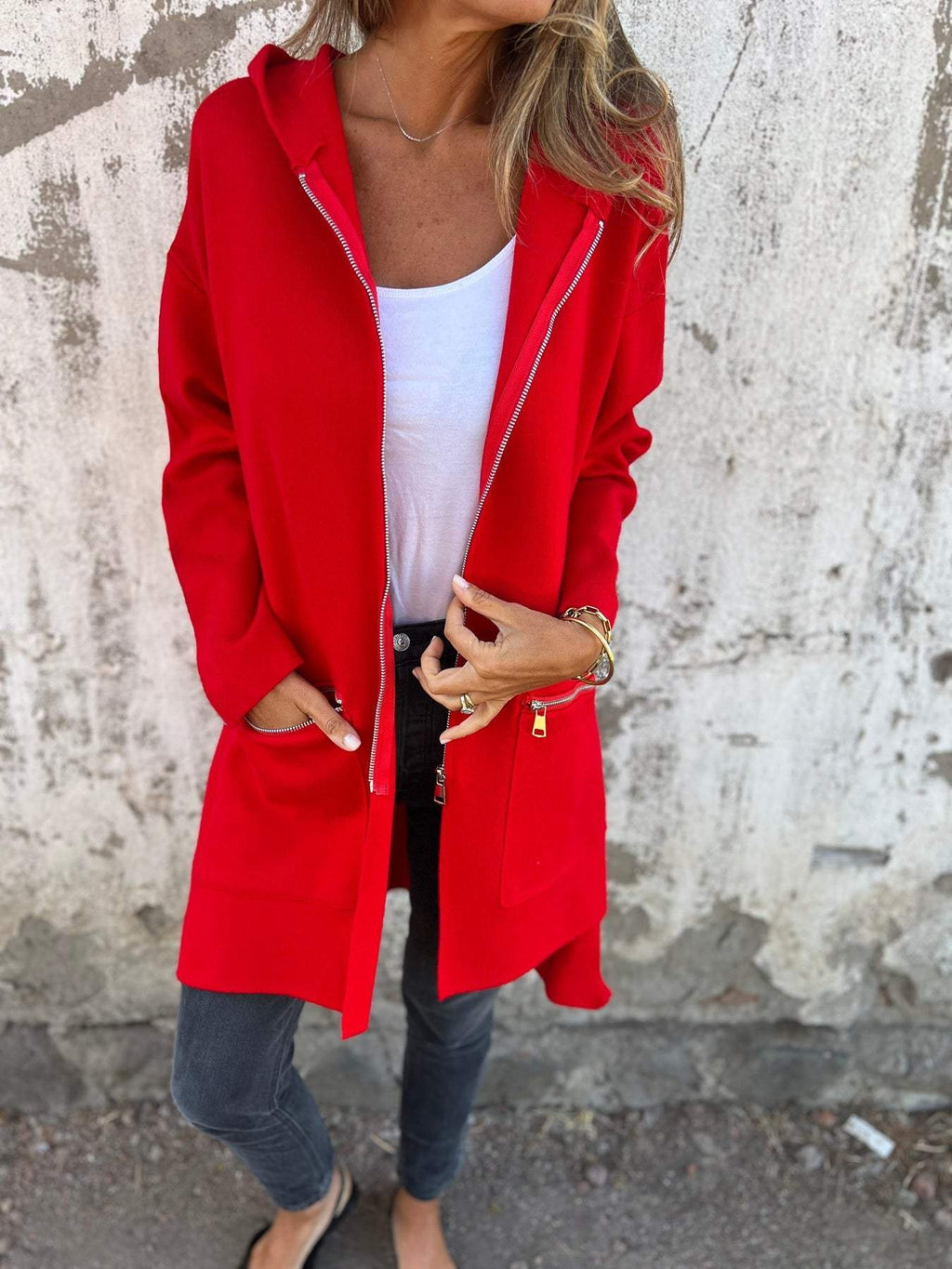 Cardigan Femme | Fermeture Éclair & Longue Forme