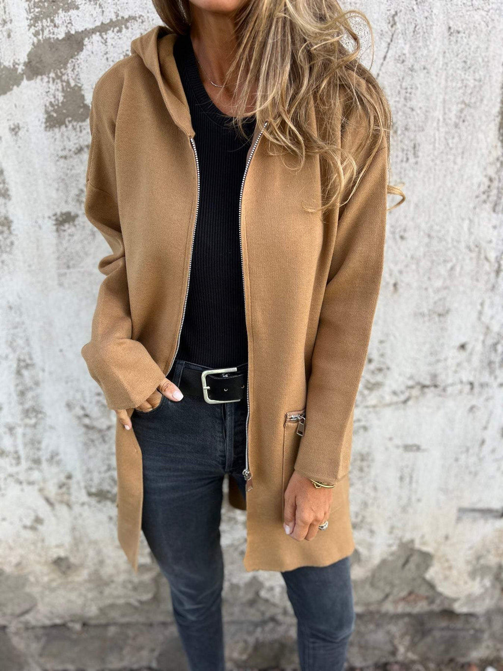 Cardigan Femme | Fermeture Éclair & Longue Forme