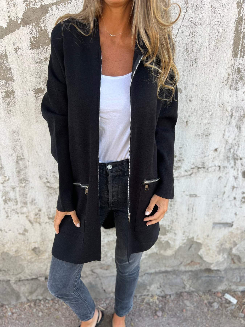 Cardigan Femme | Fermeture Éclair & Longue Forme