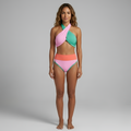 Isabella - Ensemble de bikini taille haute à bretelles croisées pour femme