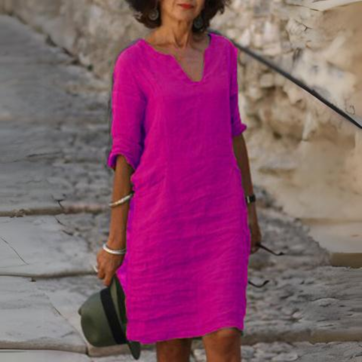 Luigia - Robe d'été avec couverture du ventre