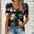 Chemisier fleuri pour femmes avec design peplum Heidi-Mode