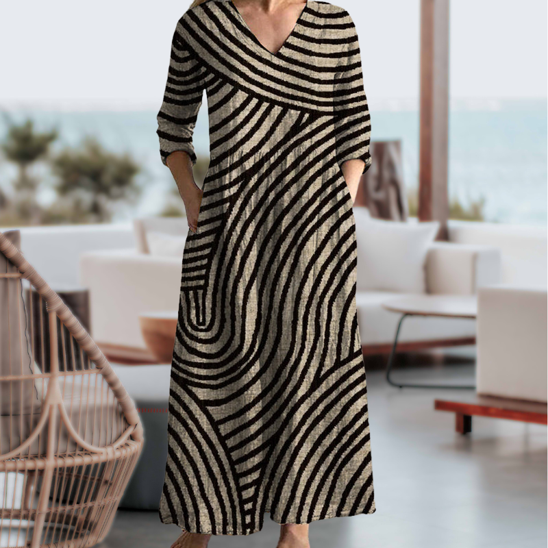 Eve™ - Robe Vintage à Rayures