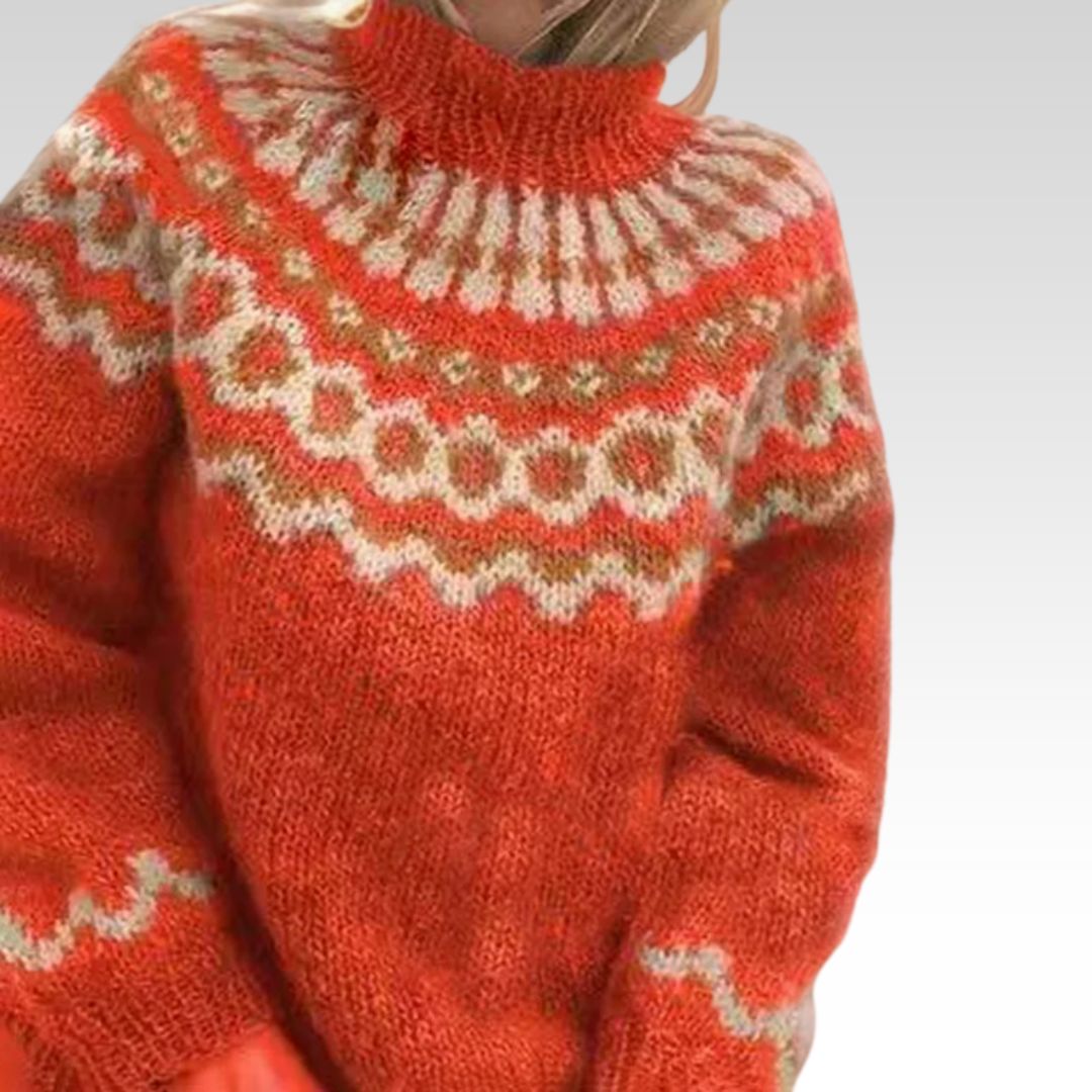 TRICOT À COL ROLLO POUR FEMMES