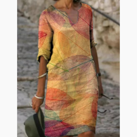 Robe légère en lin pour femme | Midi