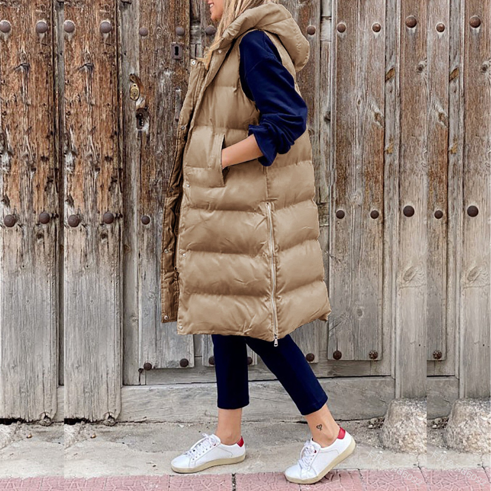Christine - Manteau d'Hiver Long et Matelassé au Style Élégant