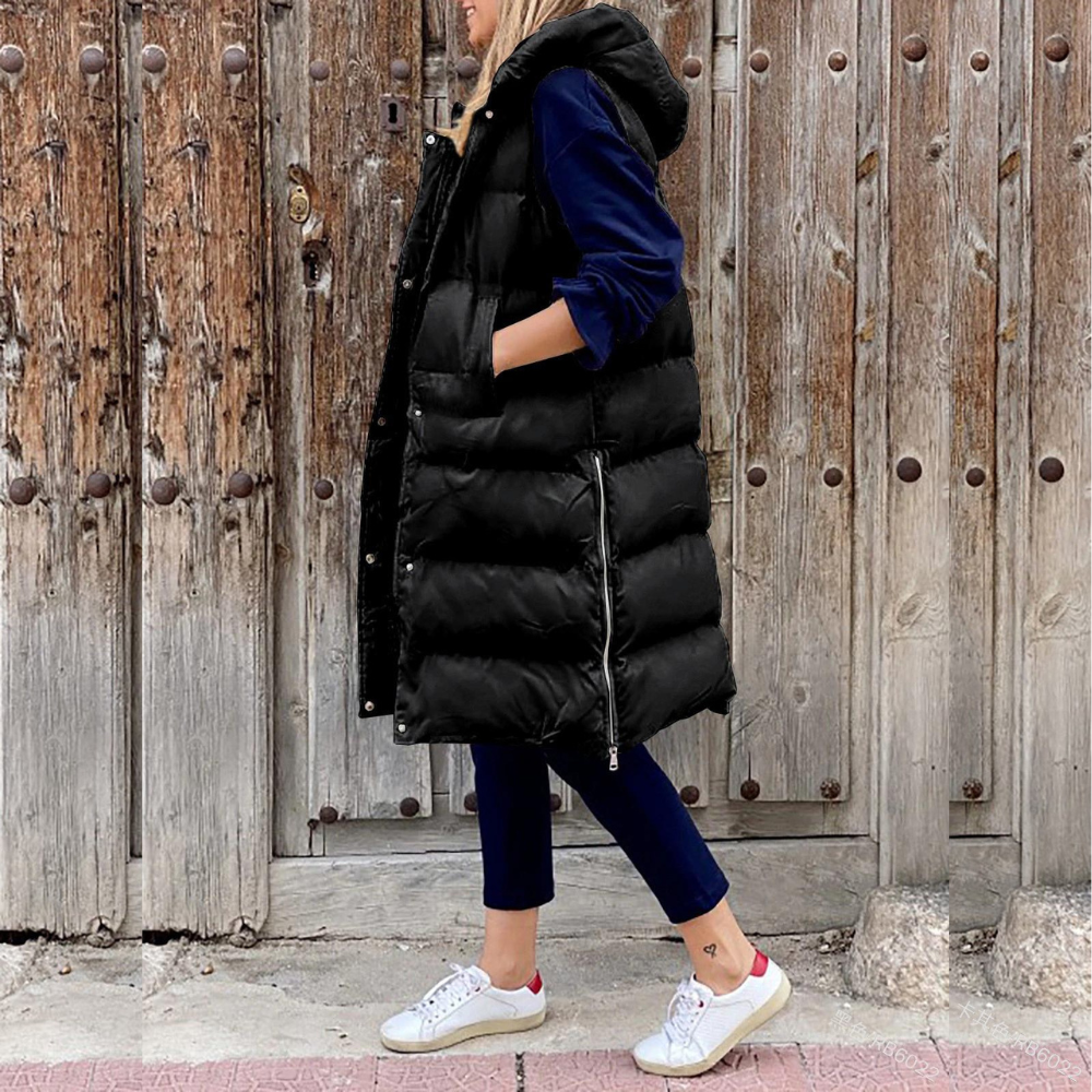 Christine - Manteau d'Hiver Long et Matelassé au Style Élégant