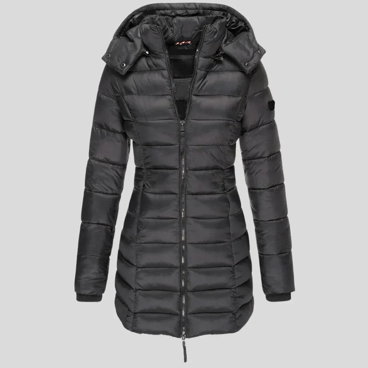 Linda - Manteau d'Hiver Long Élegant Matelassé