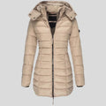 Linda - Manteau d'Hiver Long Élegant Matelassé
