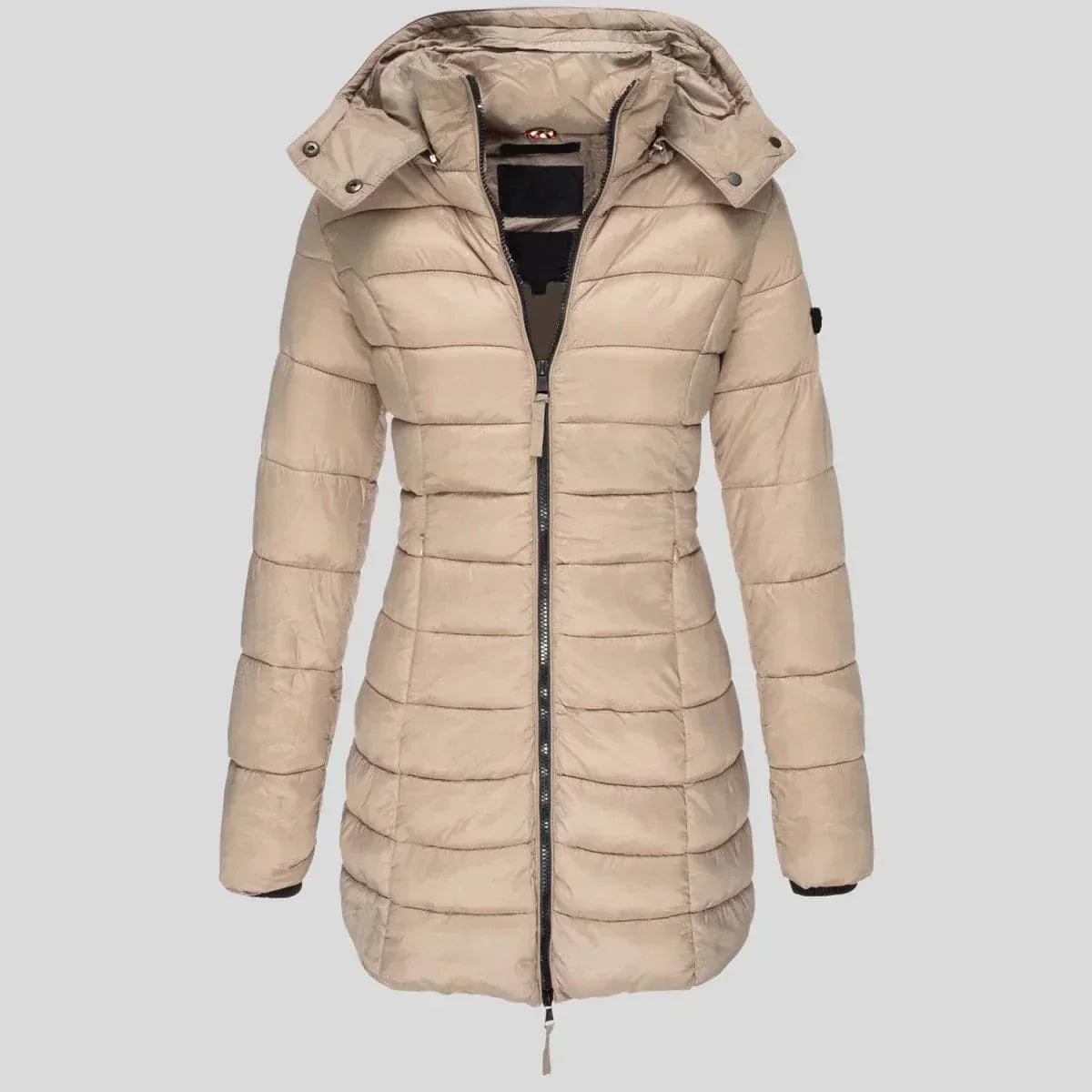 Linda - Manteau d'Hiver Long Élegant Matelassé