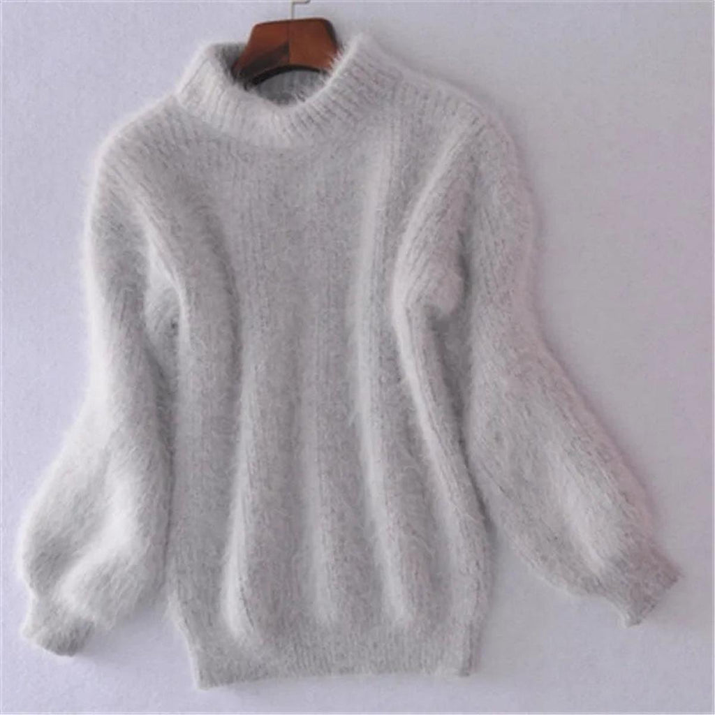 Claire - Pull Col Roulé Oversize Élégant en Laine