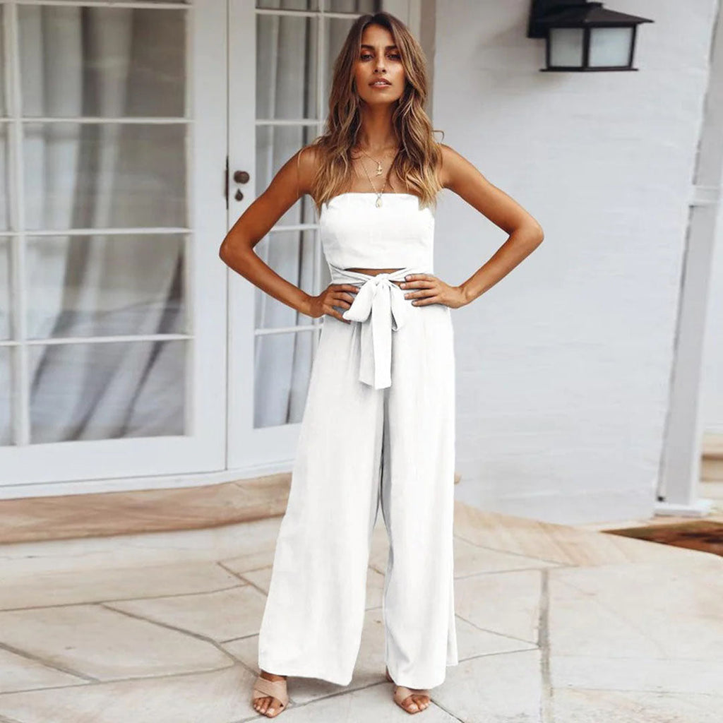 Combinaison Bandeau Avec Détails De Sangles Pour Femmes | Idéale Pour Soirées Et Événements