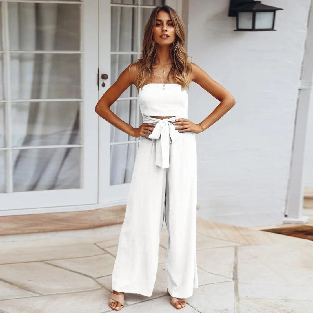 Combinaison Bandeau Avec Détails De Sangles Pour Femmes | Idéale Pour Soirées Et Événements