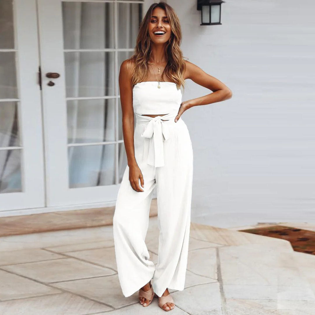 Combinaison Bandeau Avec Détails De Sangles Pour Femmes | Idéale Pour Soirées Et Événements