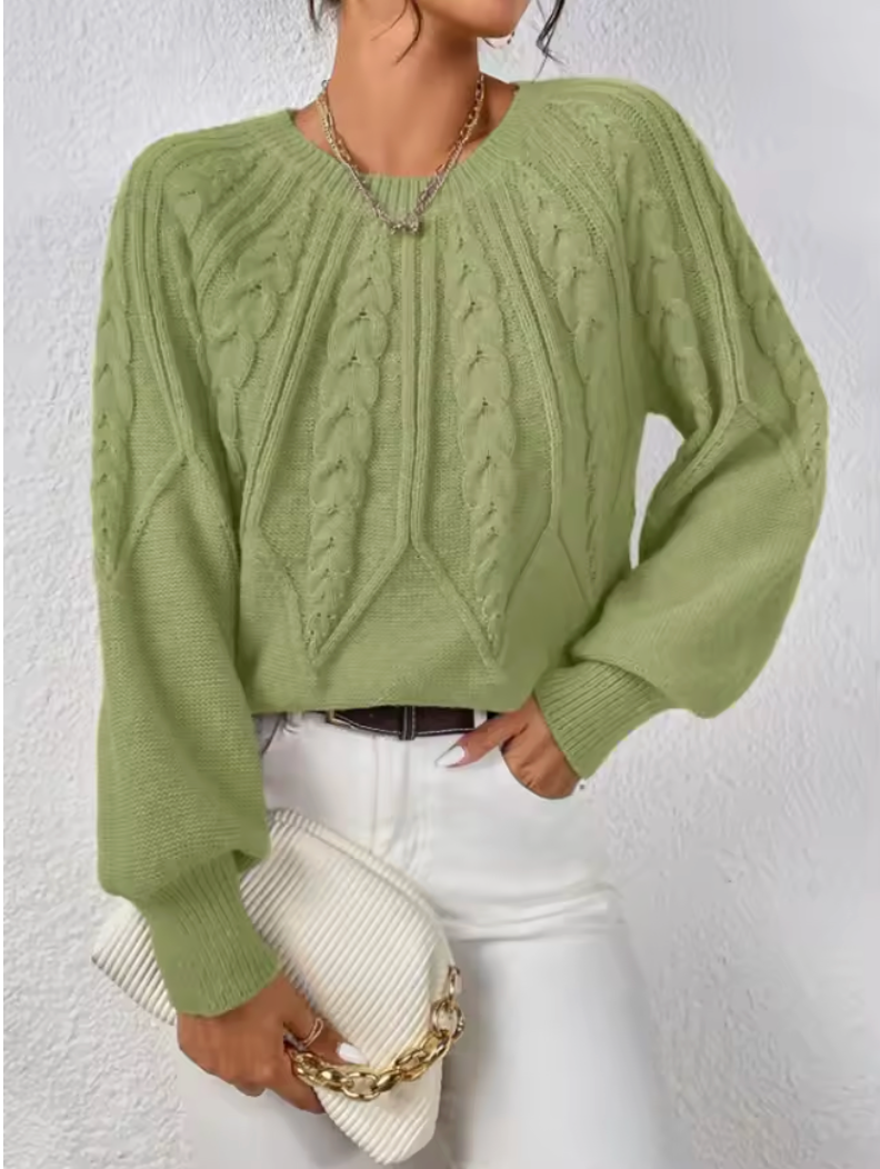 Diana | Pull en Tricot à Motif de Tresses Élégant et Confortable pour Femmes