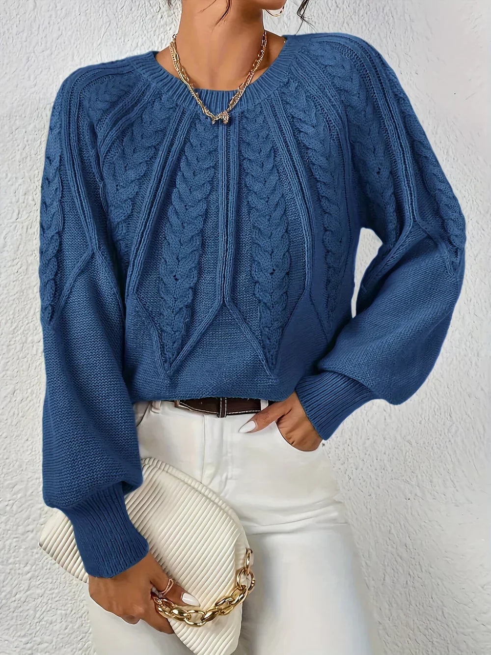 Diana | Pull en Tricot à Motif de Tresses Élégant et Confortable pour Femmes