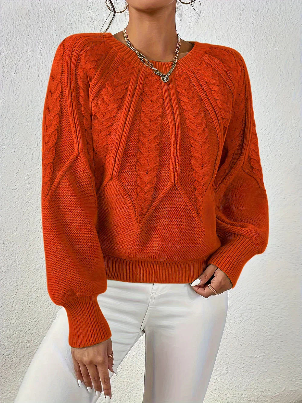 Diana | Pull en Tricot à Motif de Tresses Élégant et Confortable pour Femmes