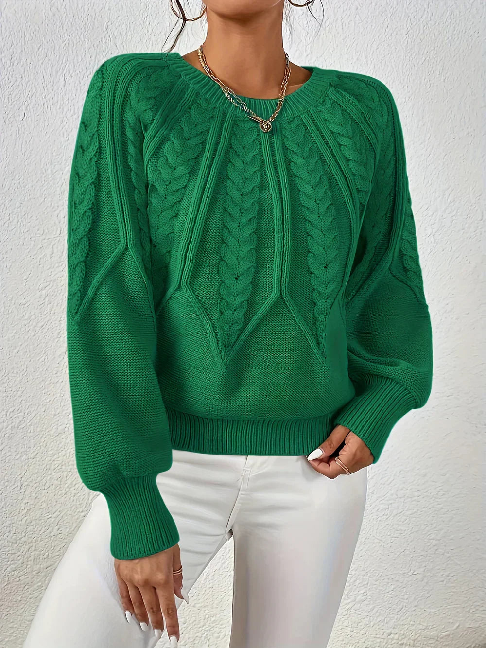 Diana | Pull en Tricot à Motif de Tresses Élégant et Confortable pour Femmes