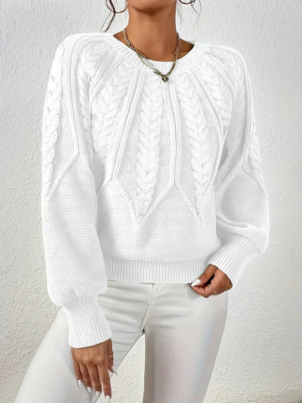 Diana | Pull en Tricot à Motif de Tresses Élégant et Confortable pour Femmes